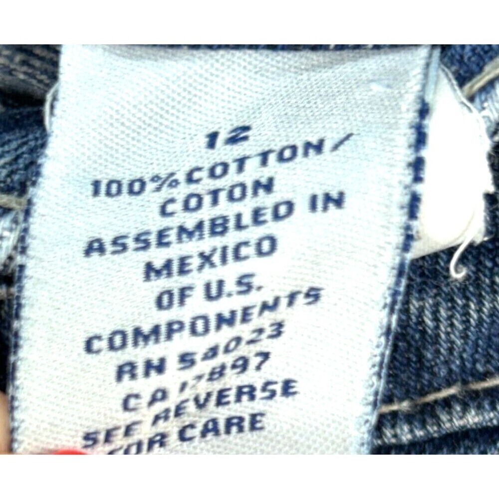 Old Navy Womens Sz 10/12 Ultra Low Waist Denim Jean Cropped Cuffed Distressed - Picture 11 of 12